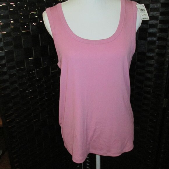 State of Day Ribbed Modal Sleep Tank Top Mauve Orchid NWT Sz L - Picture 3 of 4
